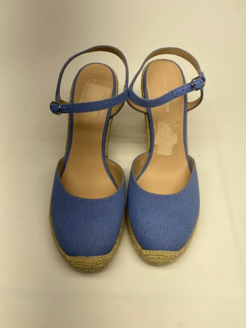 Staurat Weitzman Womens Mykonos Close Toe Espadrille Wedge Sandal Sz 9.5